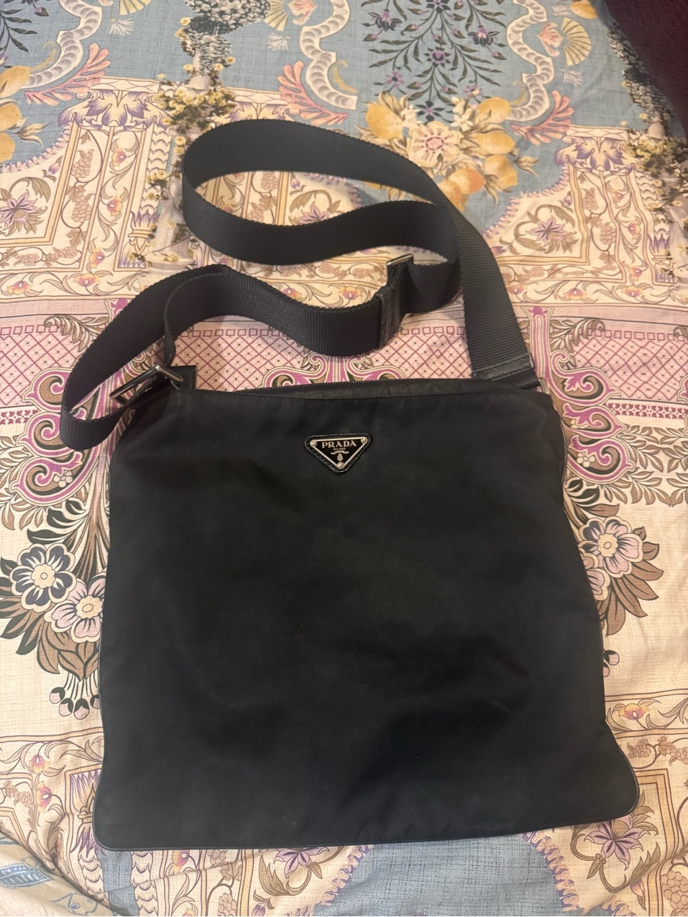 Prada  Black Nylon crossbody bag